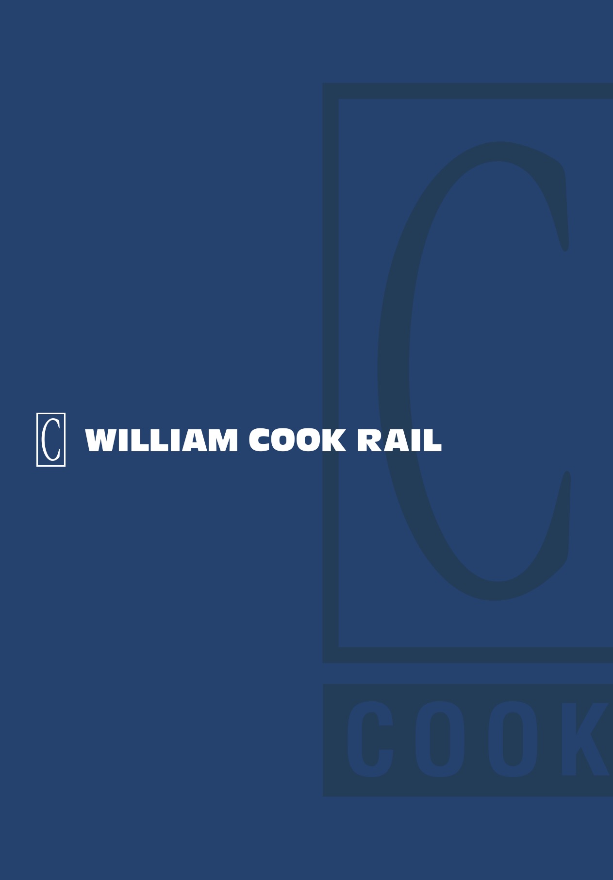 William Cook Rail brochure