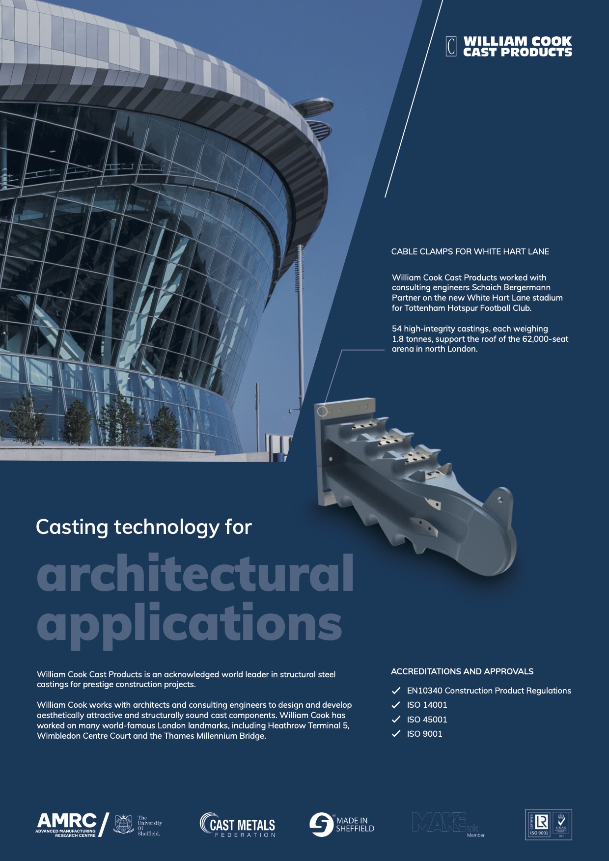 Steel casting technology for architectural application